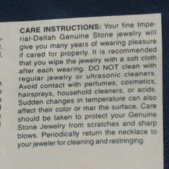 Vintage Imperial-Deltah Onyx Bead Necklace 14K Gold Clasp Pearls Signed IPS - Picture 10 of 11